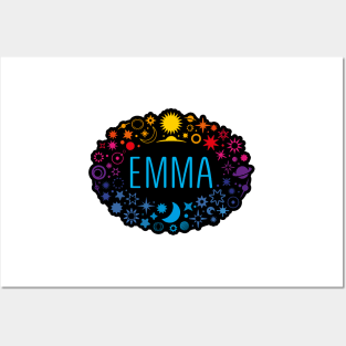 Emma name with stars Posters and Art